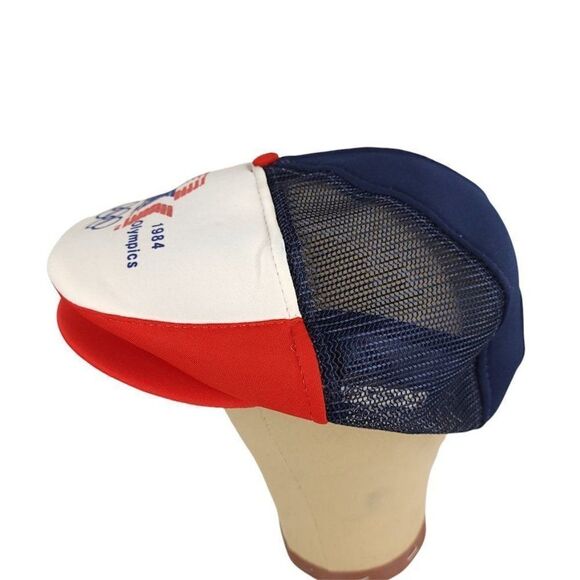 1984 Olympics Ivy Hat Flat Cap Vintage 80s Made In USA One Size Free Button NEW - Picture 2 of 8